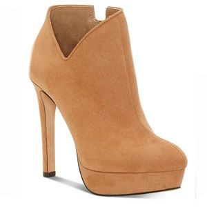 Jessica Simpson Hazelnut Raxen Platform Booties Size 10
